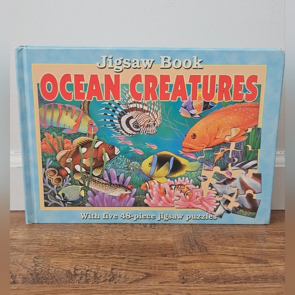 Other - 🖤3/$15 Five Puzzles! Ocean Creatures Book